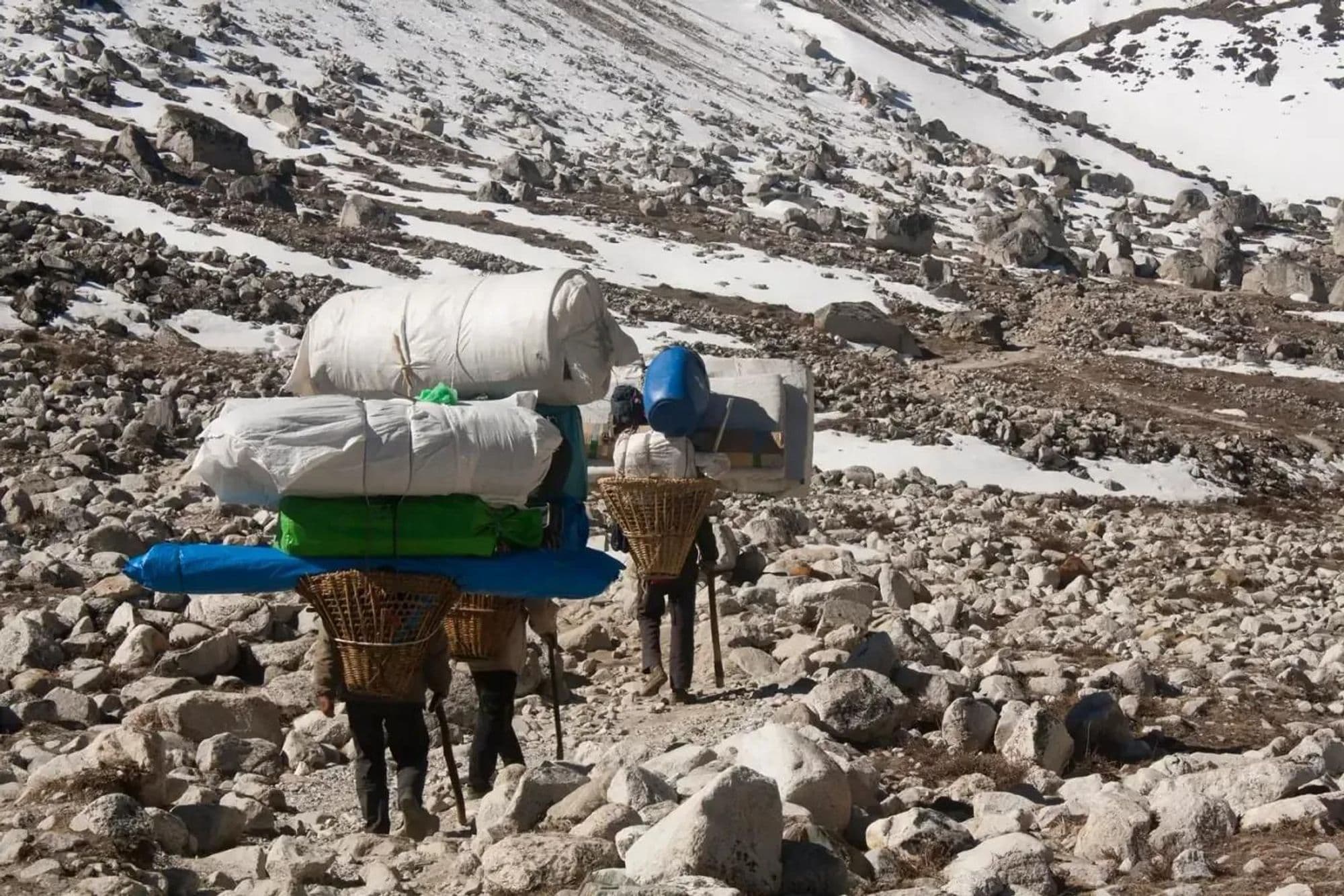 On the trail near Lobuche